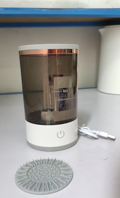 Przenośna elektryczna maszyna do czyszczenia pędzli do makijażu z ładowaniem USB, automatyczna szczotka kosmetyczna