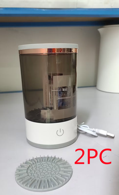 Przenośna elektryczna maszyna do czyszczenia pędzli do makijażu z ładowaniem USB, automatyczna szczotka kosmetyczna
